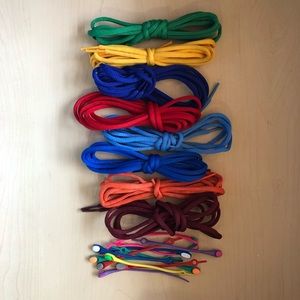 Colored Shoe Laces - Set of 9